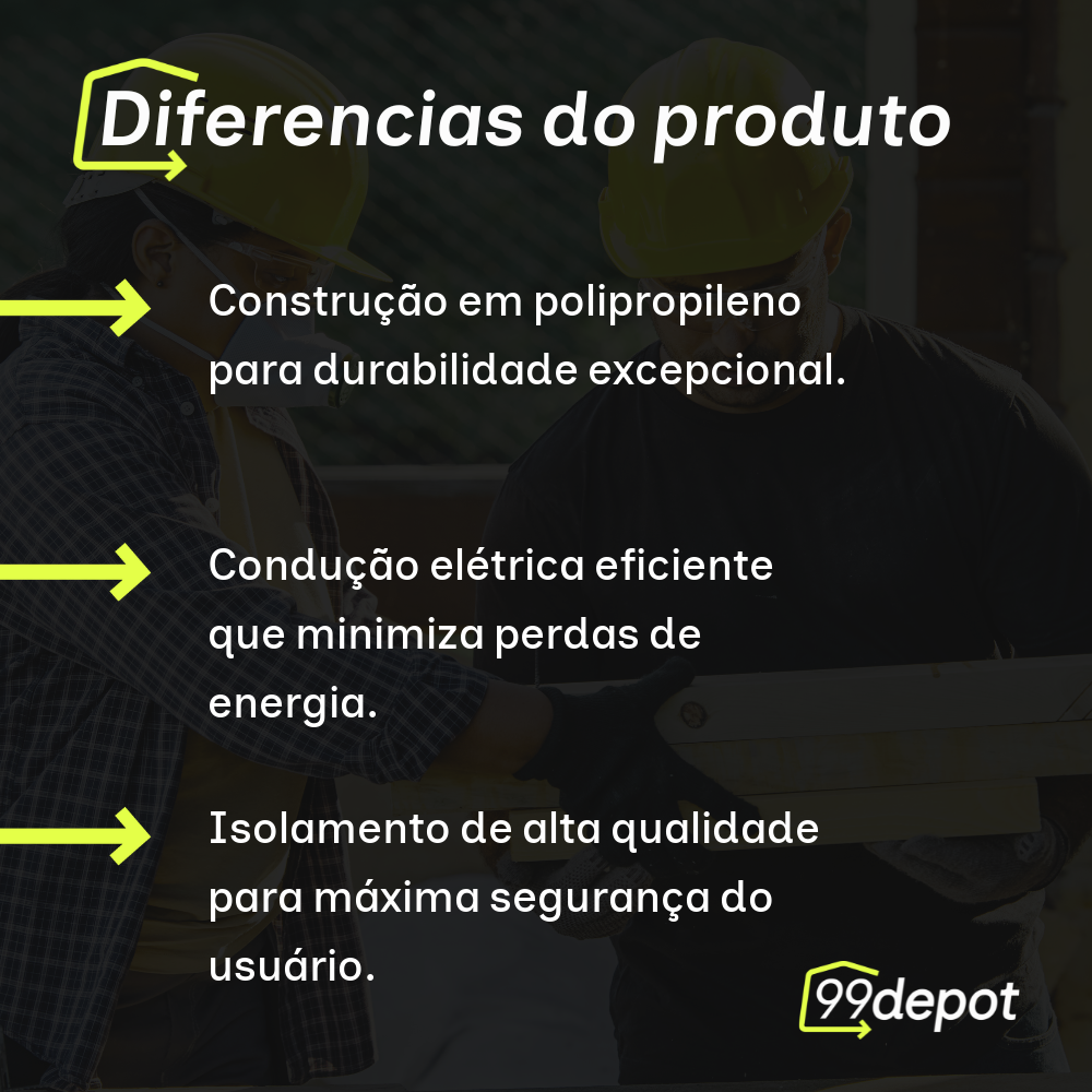 Cordão Prolongador PP 3x2,5 5M - Megatron