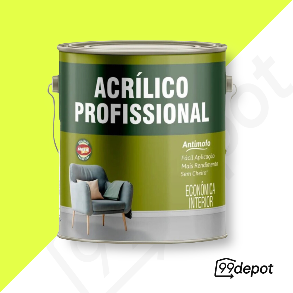 Tinta Acrílica Verde Viva 3,6L - Maza