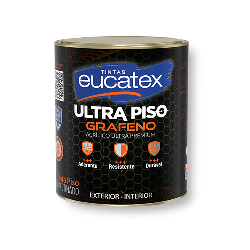 Tinta Eucatex Grafeno Piso 1/4 Amarela - Eucatex