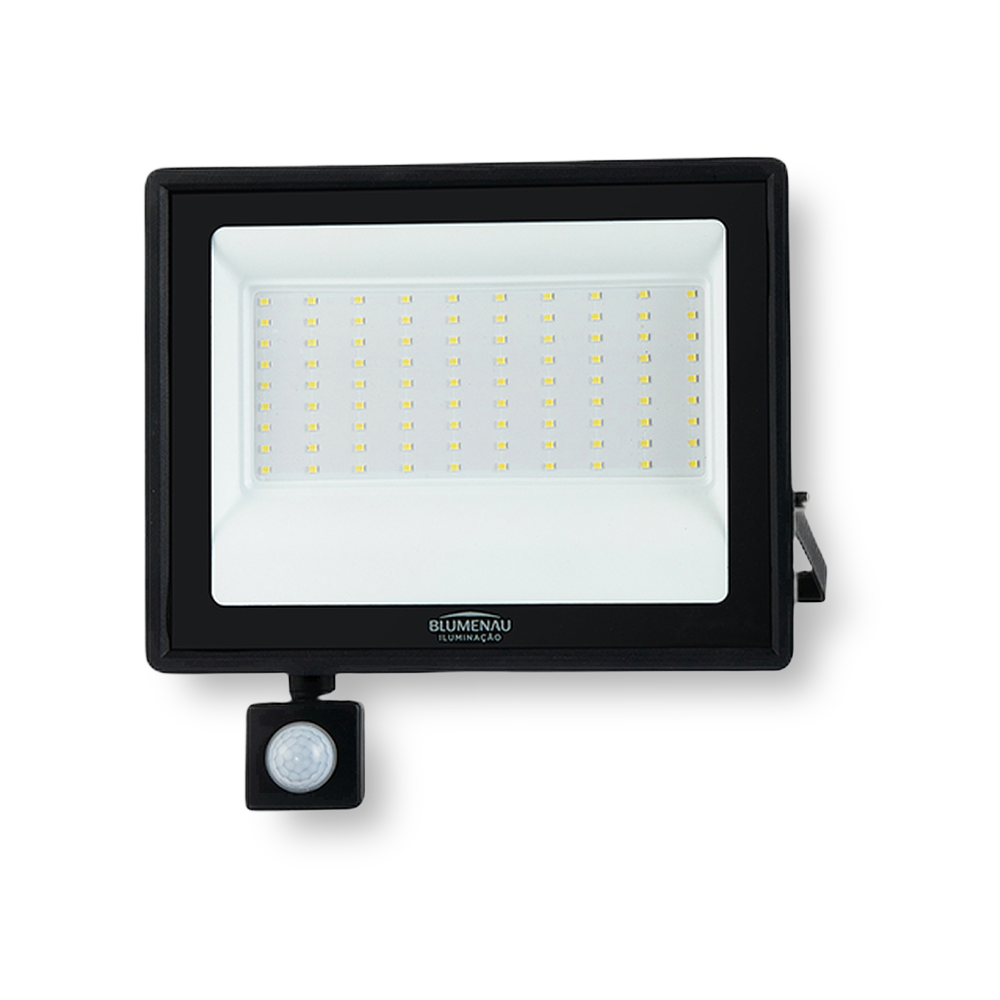 Refletor LED 100W com Sensor 6500K