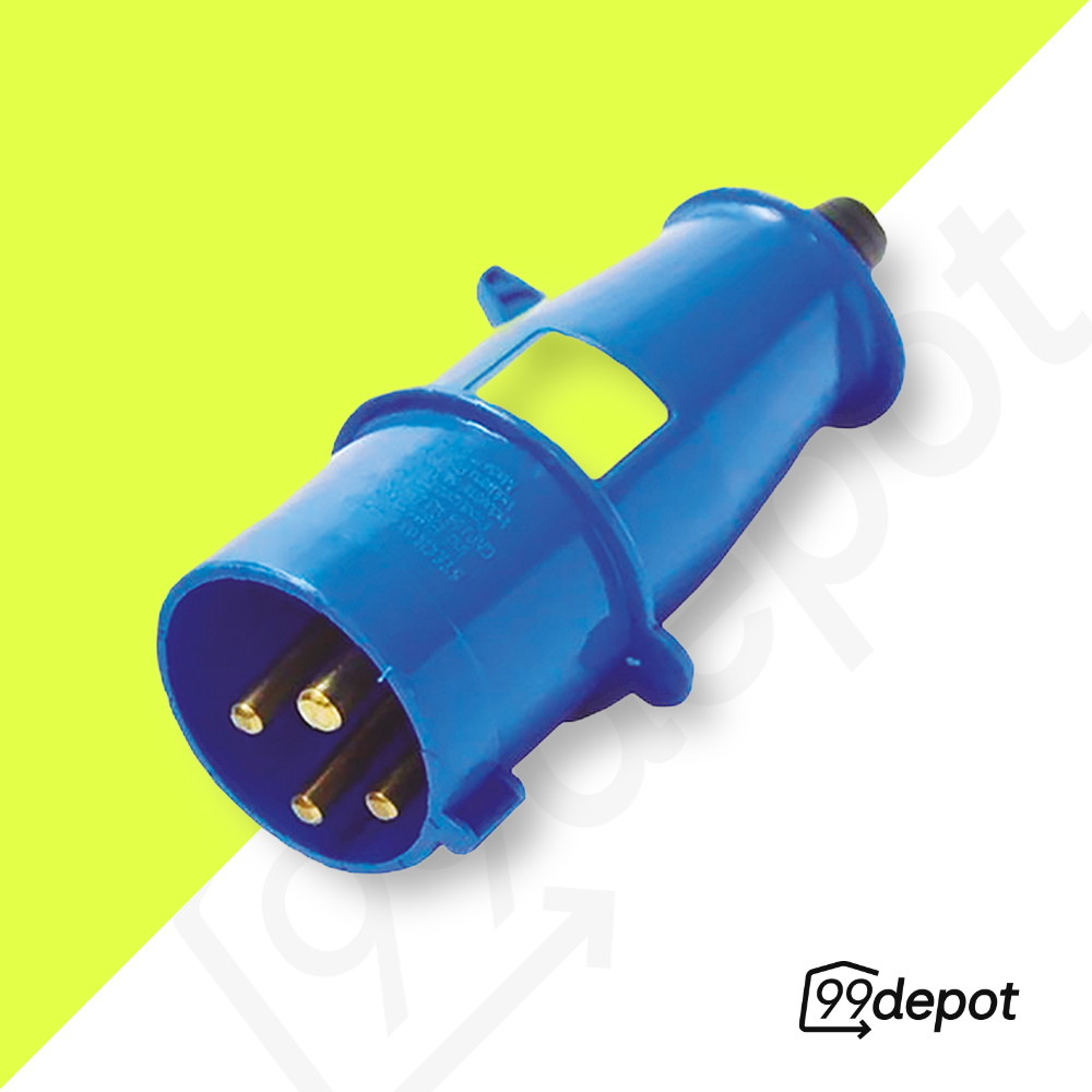 Plug Steck 3P+T 32A 200/250V 9H Azul