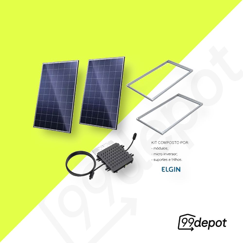 Kit Solar Micro Inversor 1300W Com Estrutura - Elgin