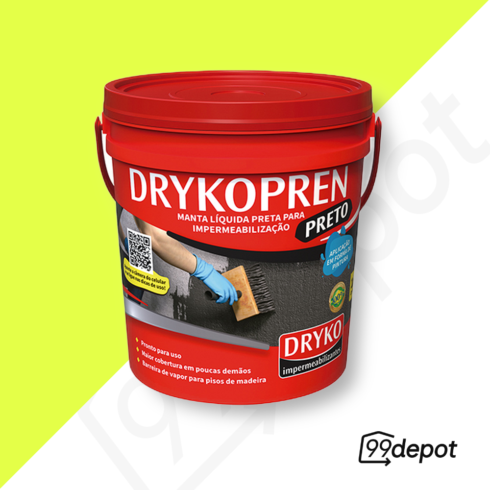 Drykopren Preto Balde 18kg - Dryko