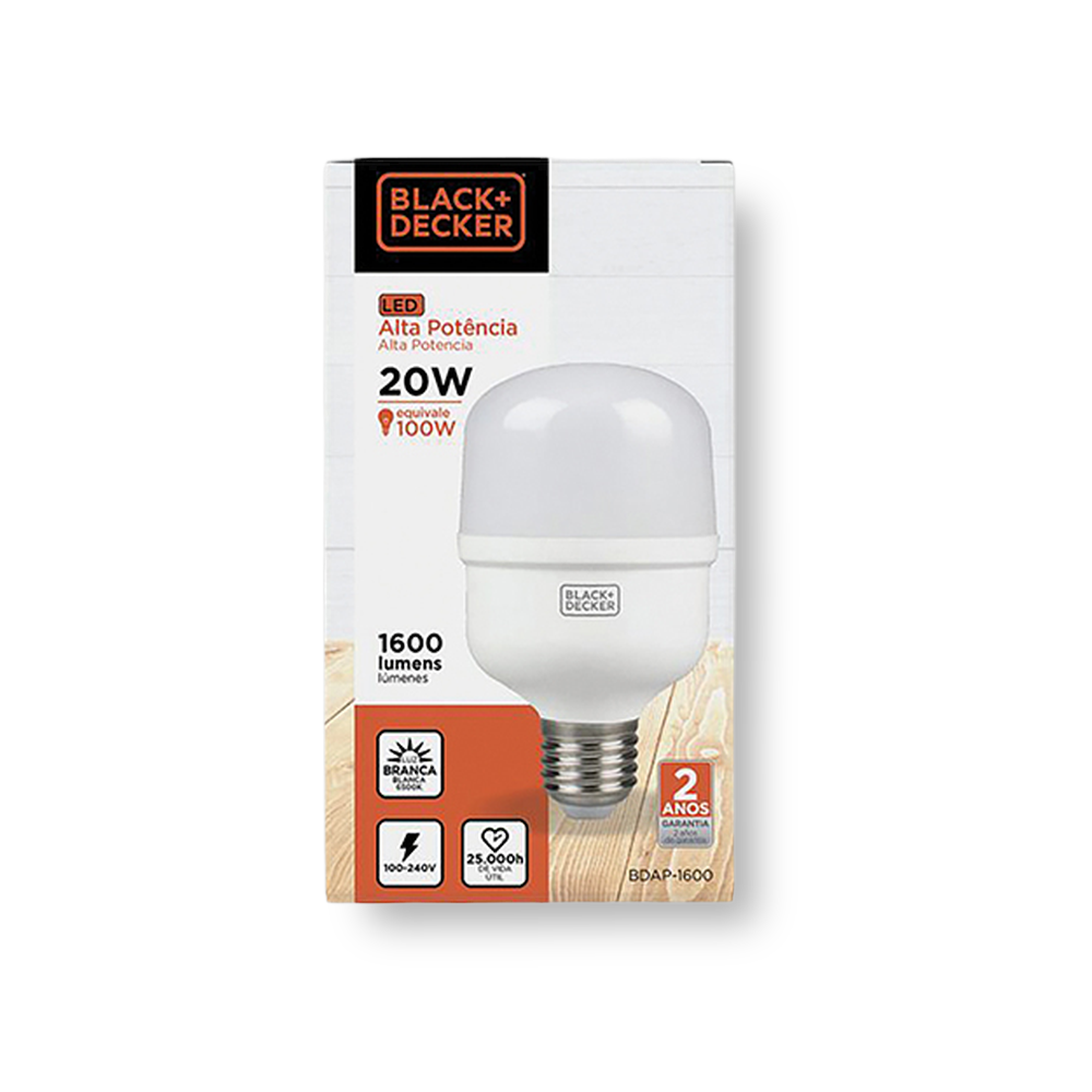 Lâmpada LED Globo 20W E27 6500K Bivolt