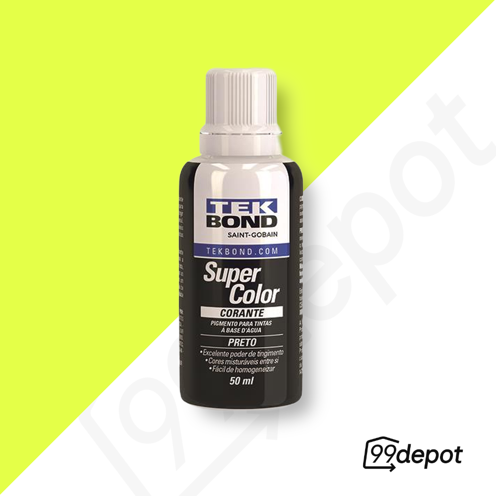 Corante Preto 50ml - Tekbond