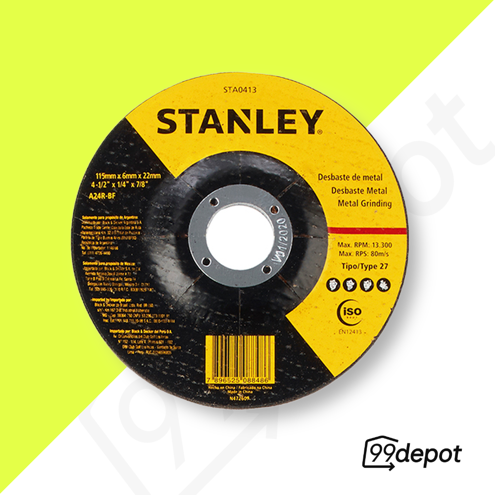 Disco de Desbaste 4.1/2x7/8x6.0 - Stanley