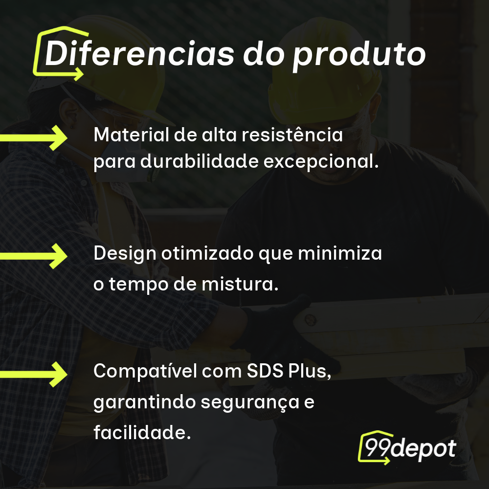 Batedor para Argamassa 40cm SDS Plus - Cortag
