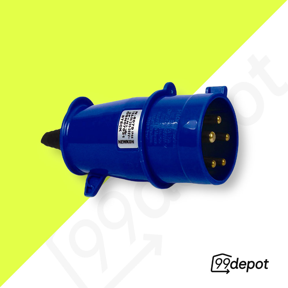 Plug 3P+T 16A 250V Azul