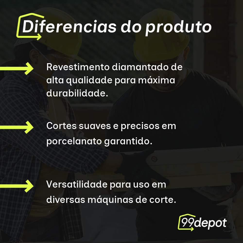 Disco de Corte Diamantado para Porcelanato - Cortag