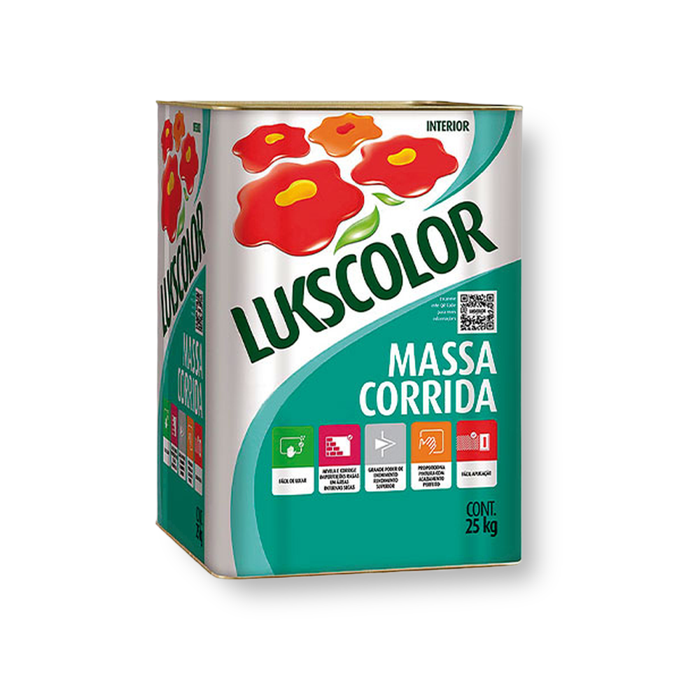 Massa Corrida PVA 25 Kg - Lukscolor