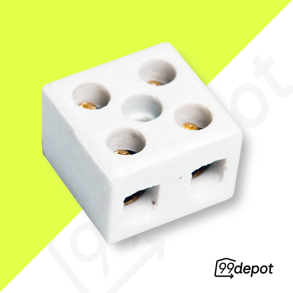 Conector de Porcelana Bifásico 10mm - Brasfort