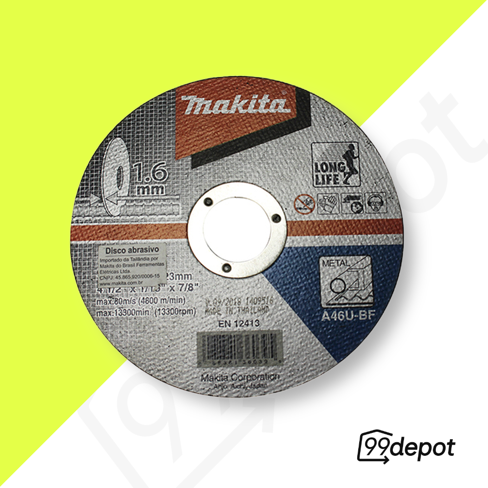 Disco de Corte 4.1/2" X 1.16 X 7/8 - Makita