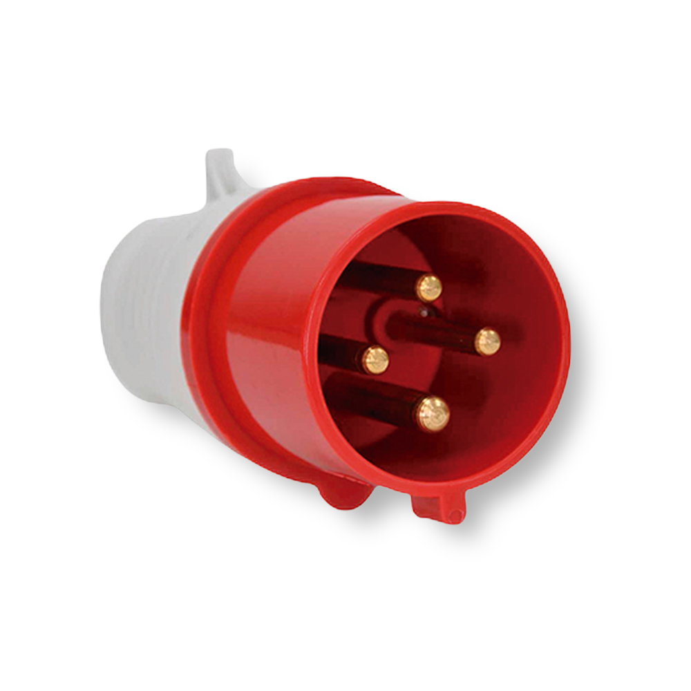 Plug 3P+T 16A 380V 6H Vermelho