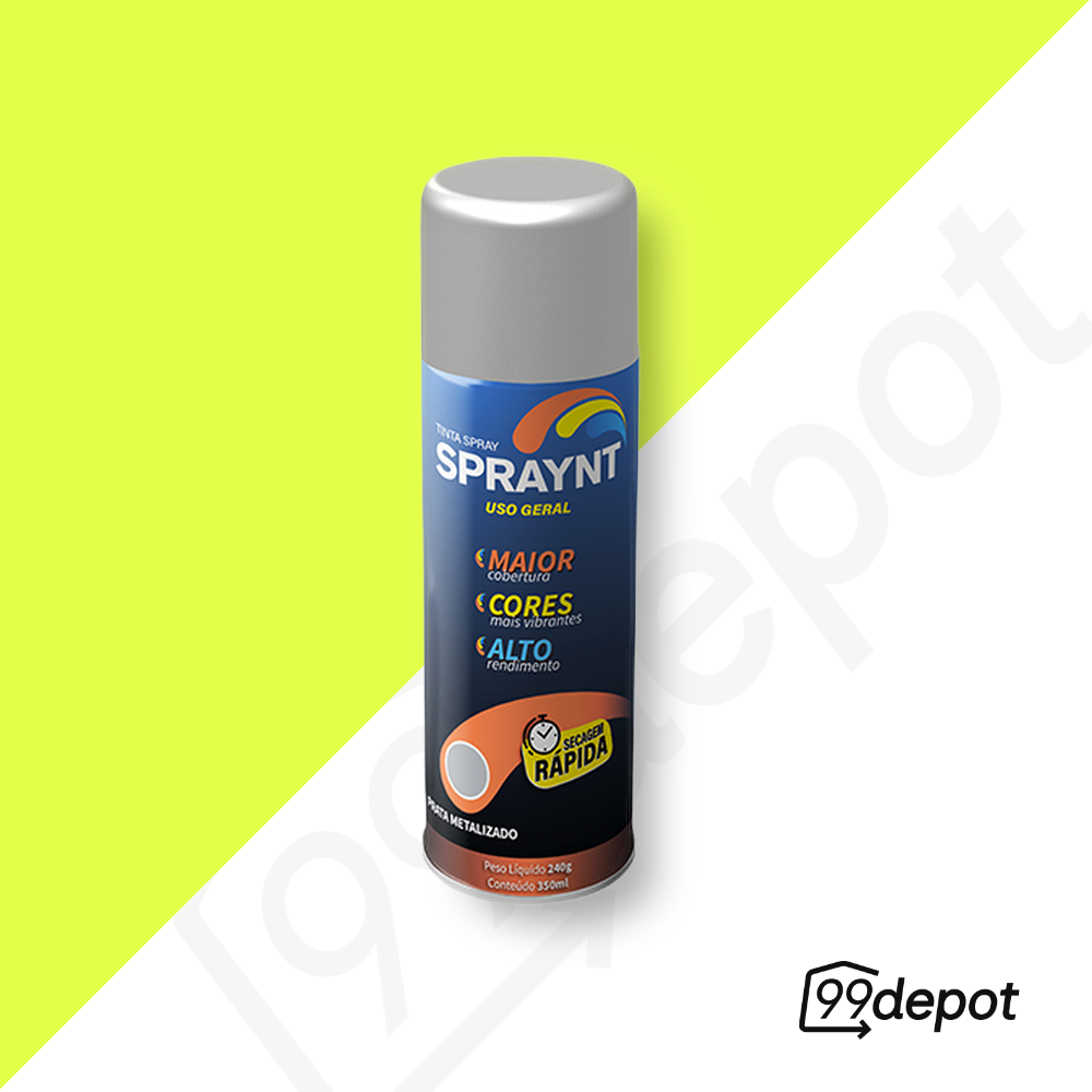 Spray Metálico Prata 350ml