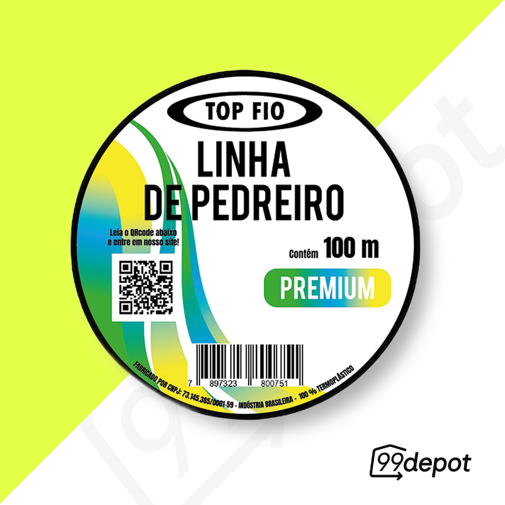 Linha de Pedreiro Fio Torcido 100m