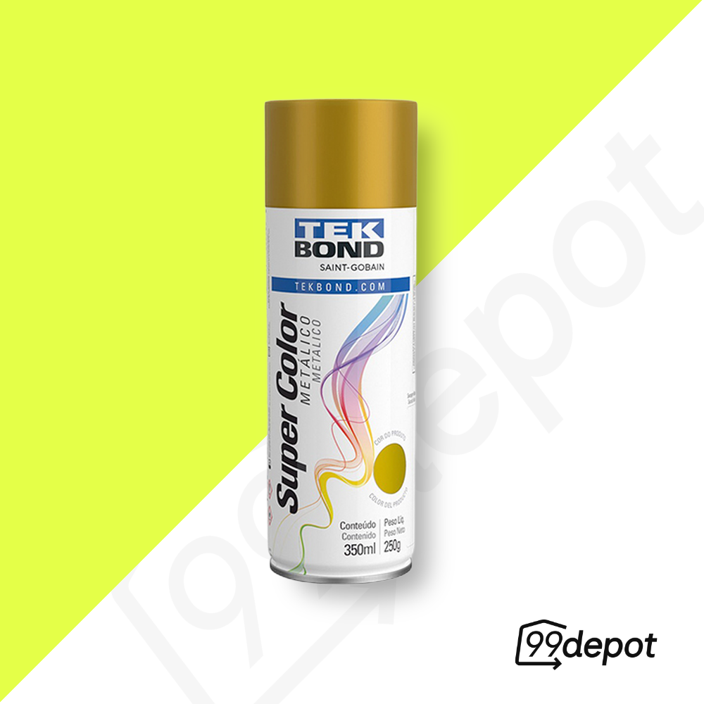 Spray Metálico Ouro 350ml - Tekbond