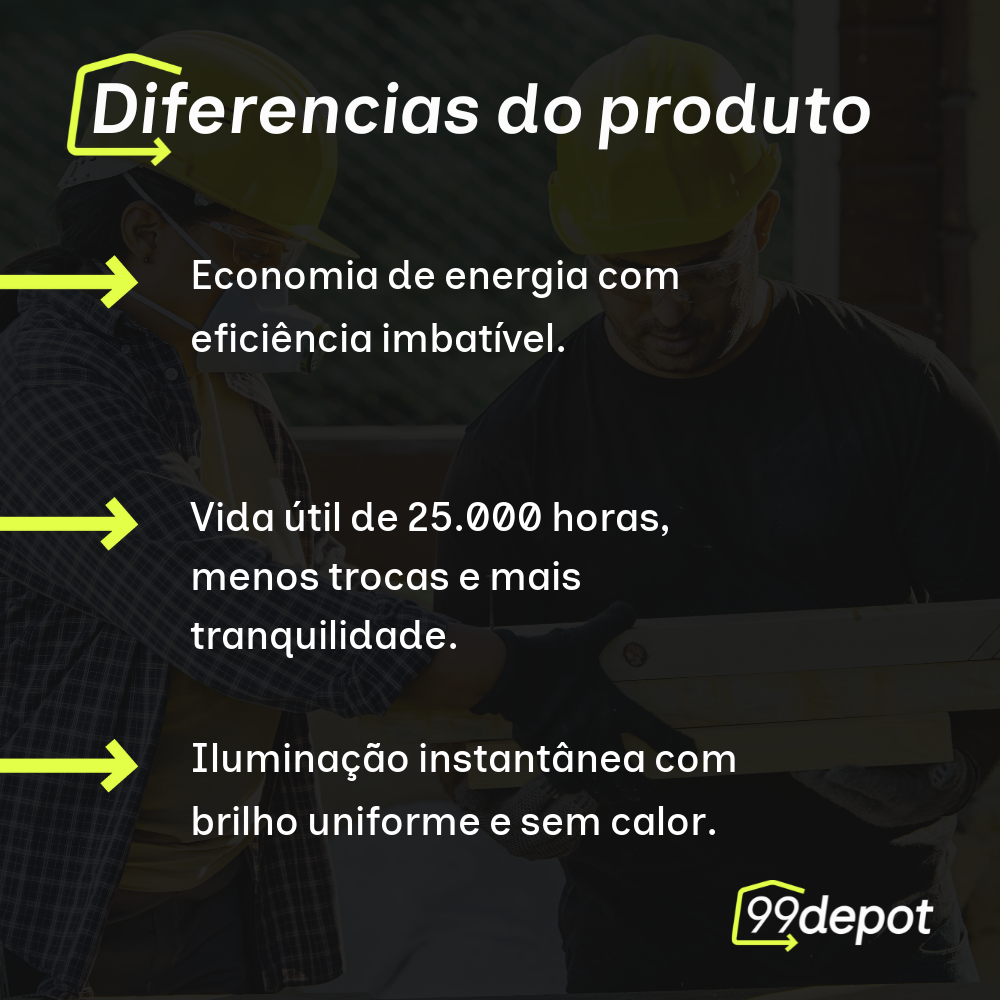 Lâmpada LED Alta Potência 100W 6500K E27