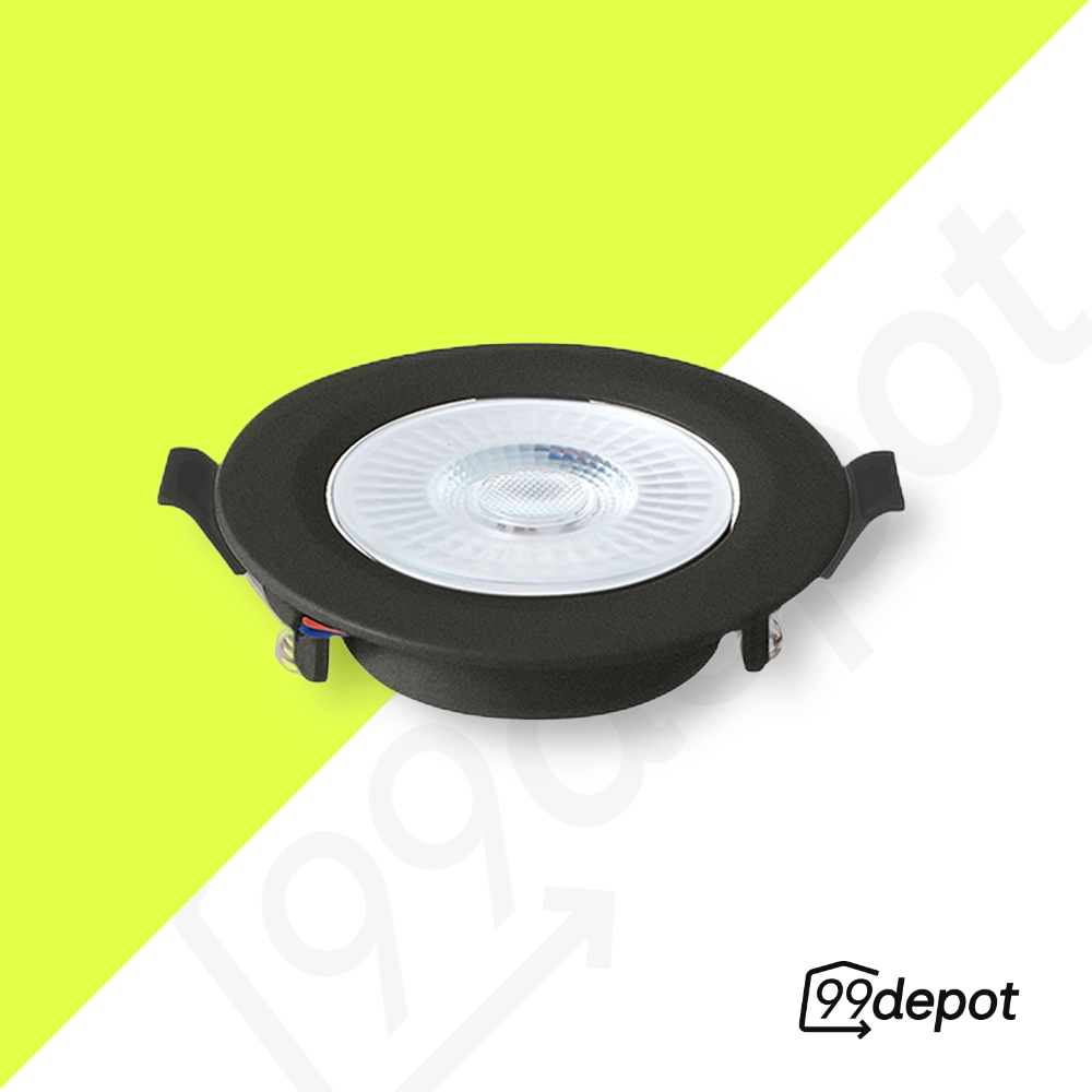 Spot LED Embutir 6W 6500K Preto - Blumenau