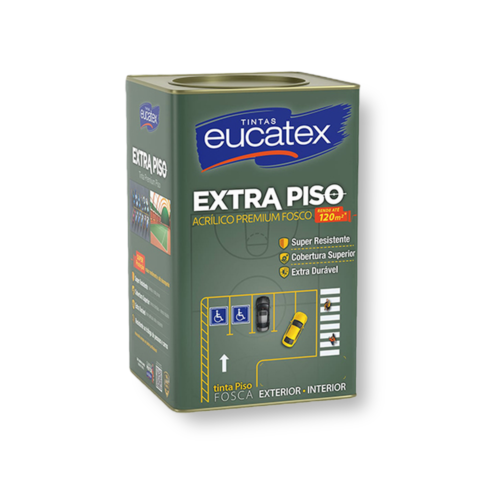 Tinta Extra para Piso 18L Amarelo - Eucatex