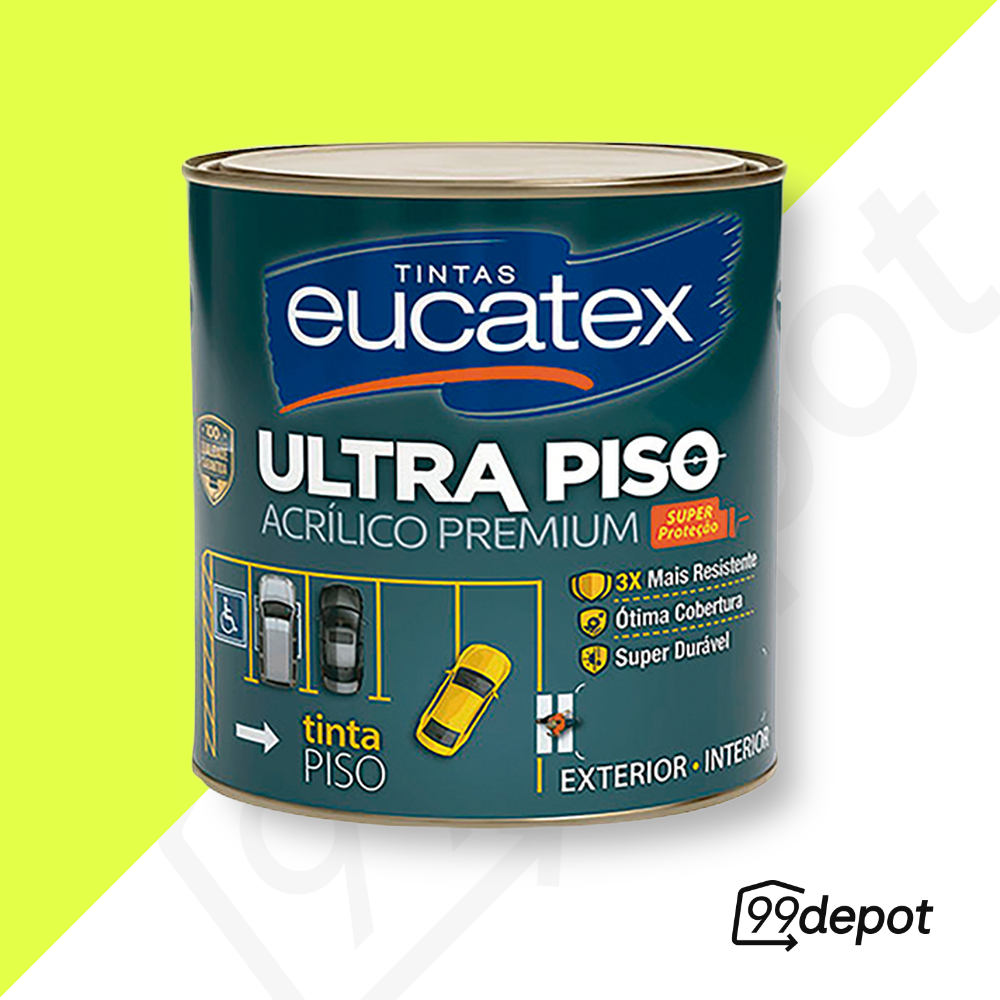 Tinta Acrílica para Piso Verde 900ml - Eucatex