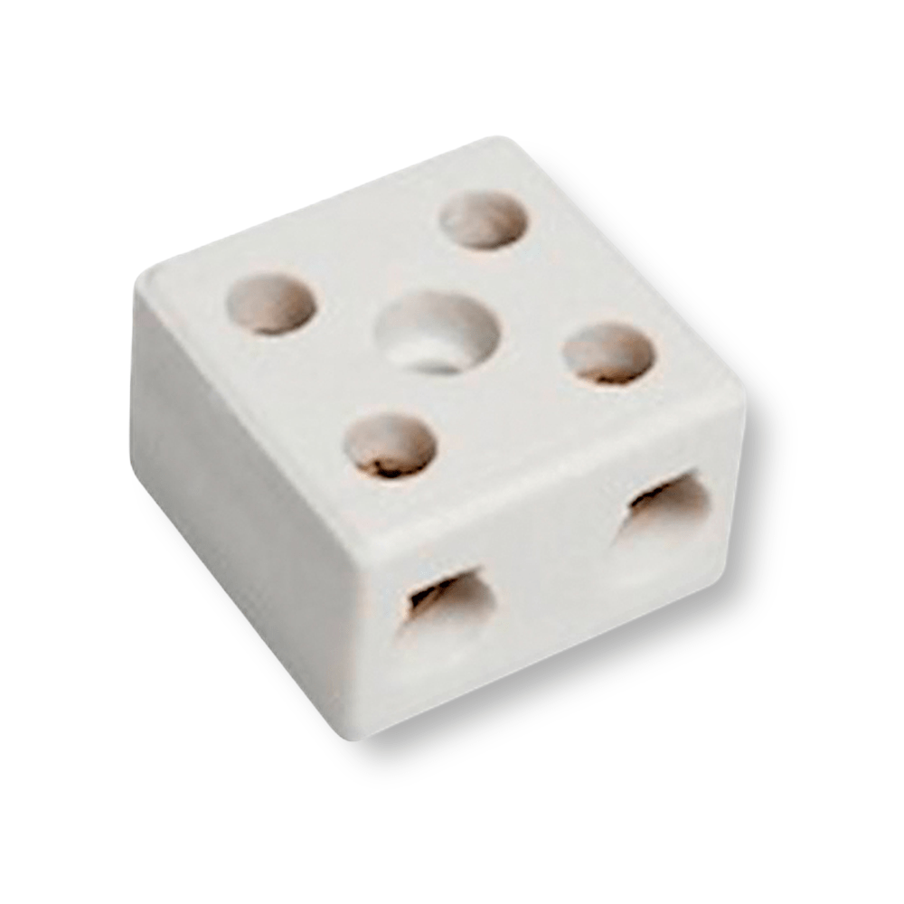 Conector de Porcelana 10mm Bifásico 8202 - Fertak | 99depot