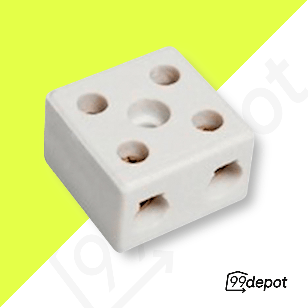 Conector de Porcelana 10mm Bifásico 8202 - Fertak | 99depot