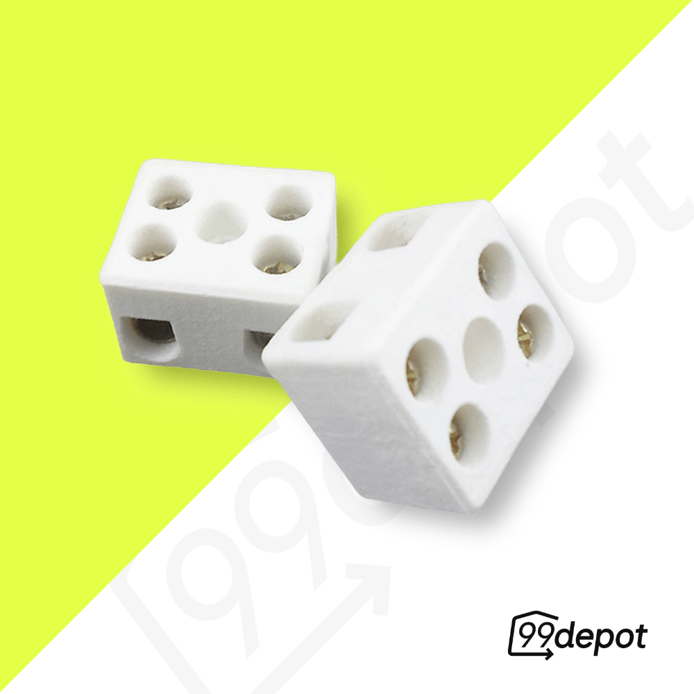 Conector de Porcelana 6 mm Bifásico | 99depot