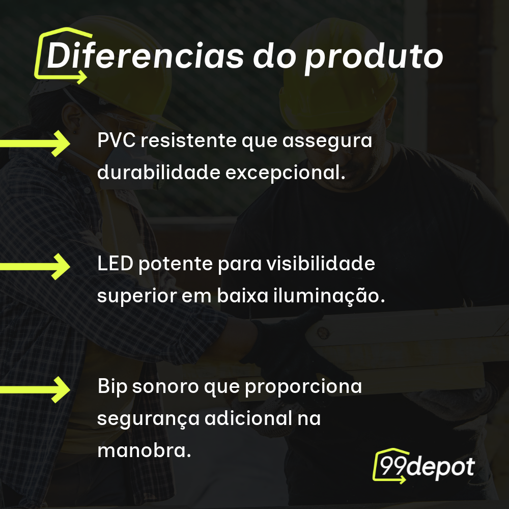 Sinalizador para Garagem com LED e Bipe - Toller