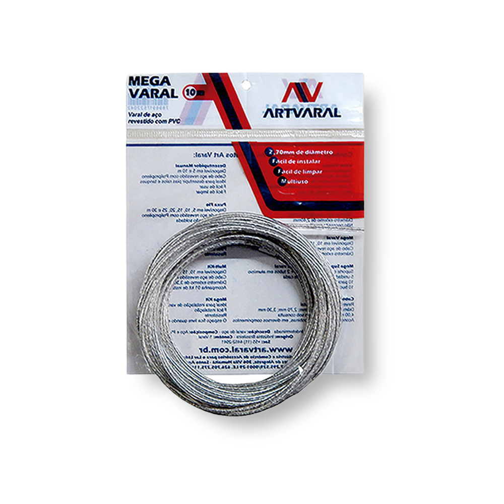 Varal de Aço Mega 10m 2,7mm