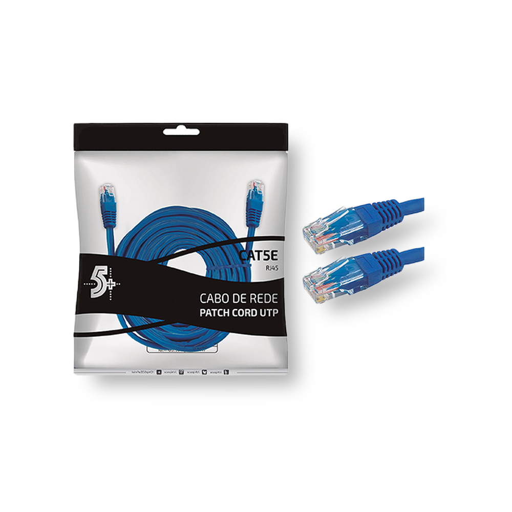 Cabo de Rede Patch Cord RJ45 3 Metros