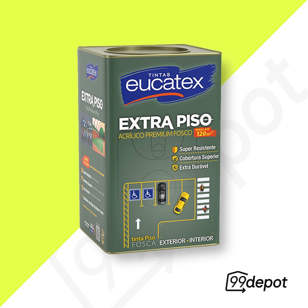 Tinta Extra para Piso 18L Amarelo - Eucatex