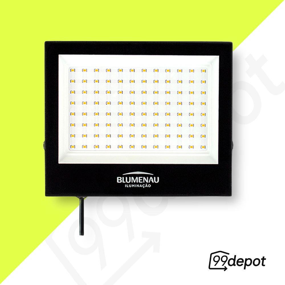 Refletor com LED 100W IP66 6500K - Blumenau