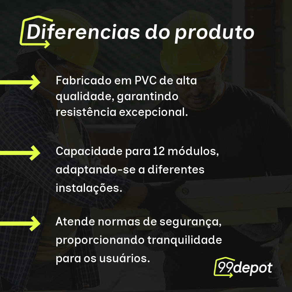 Caixa de Distribuição PVC 12 Disjuntores - Legrand