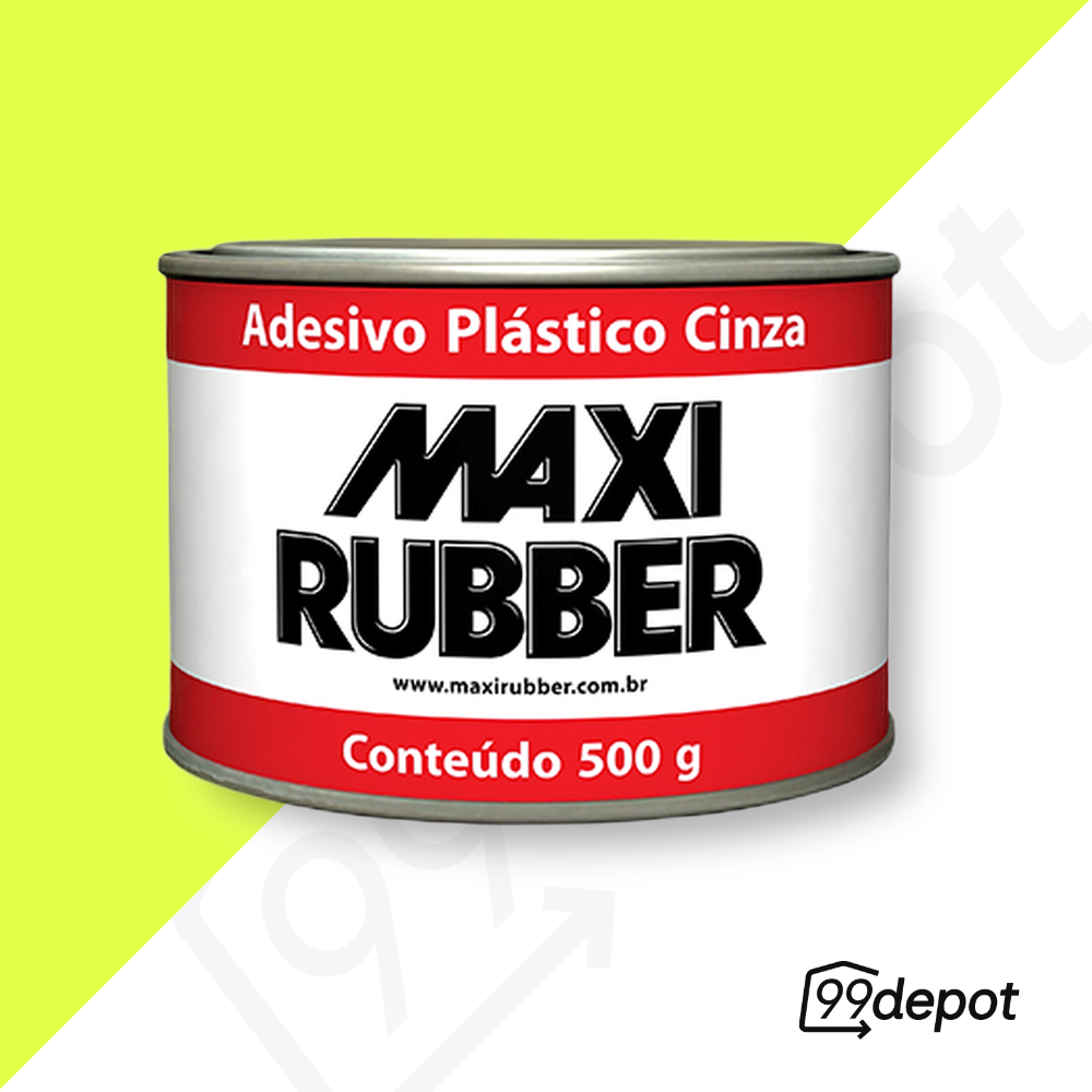 Massa Plástica 500g Cinza - Maxi Rubber