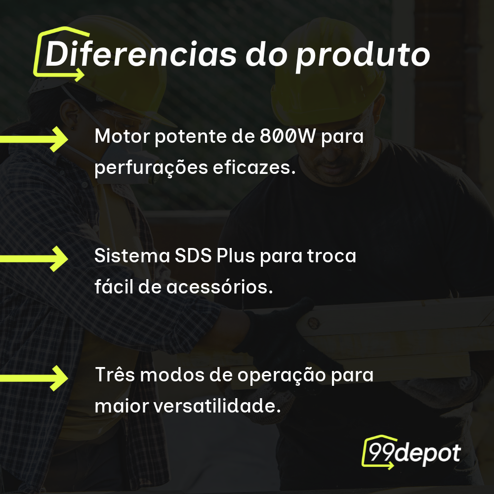 Marteleto Perfuração 800W 127V - DeWalt