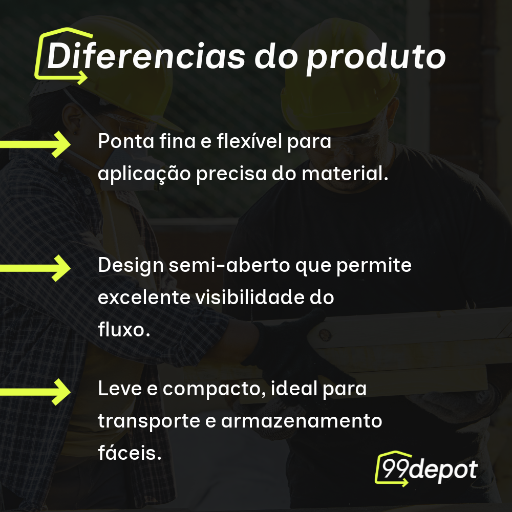 Aplicador de Silicone Semi-aberto - Fertak