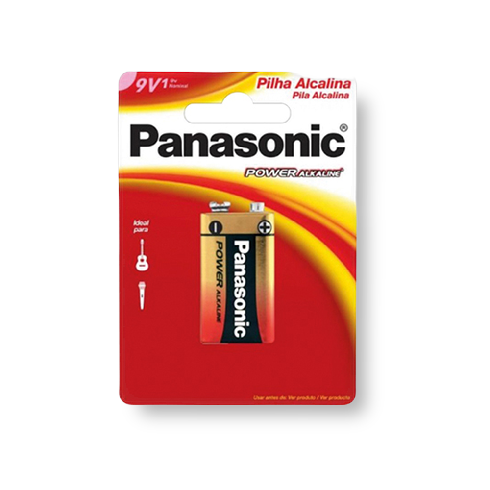 Bateria Alcalina 9V - Panasonic