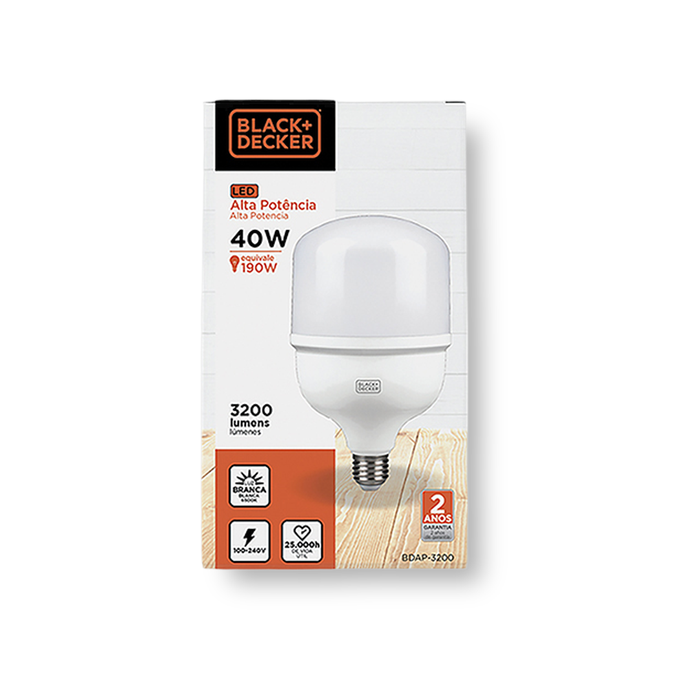 Lâmpada LED Globo 40W E27 6500K Bivolt