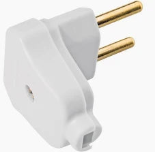 Plugue ( pino macho ) 90* gigante 2P 10 Amp. V17 - 99depot