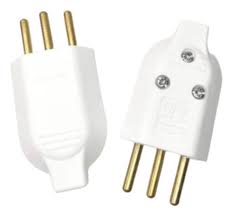 Plugue ( pino macho) reto 2P+T 20Amp. V52 - 99depot