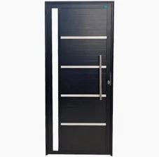 Porta Lambril Preta completa - 210 x 90 - 99depot