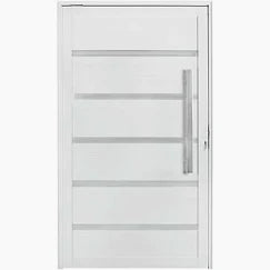 Porta lambril Branca L25 - 210 x 90 - com Friso + Puxador - 99depot