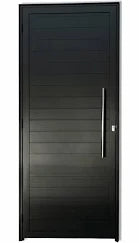 Porta Lambril Preta com Puxador - 210 x 80 - 99depot