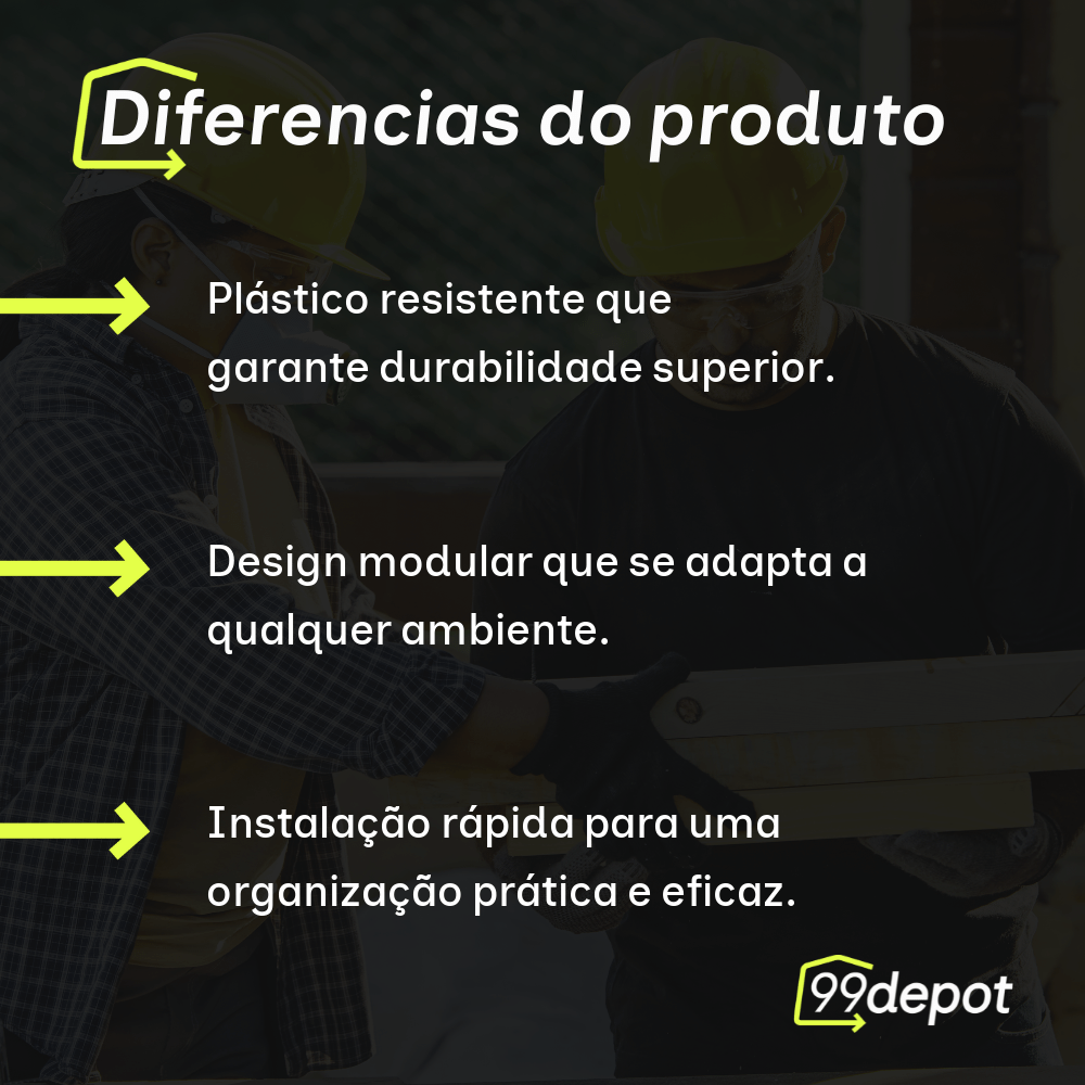 Suporte Modular 4x2 3 Modulos Radial | 99depot