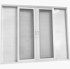 Veneziana 6 folhas lambril branco L25 - 120 x 100 sem grade - 99depot