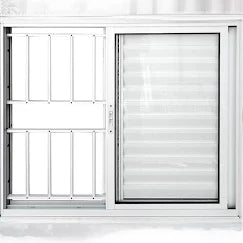 Veneziana 3 folhas - aluminio branco - L20 - 150 x 100 com grade - 99depot